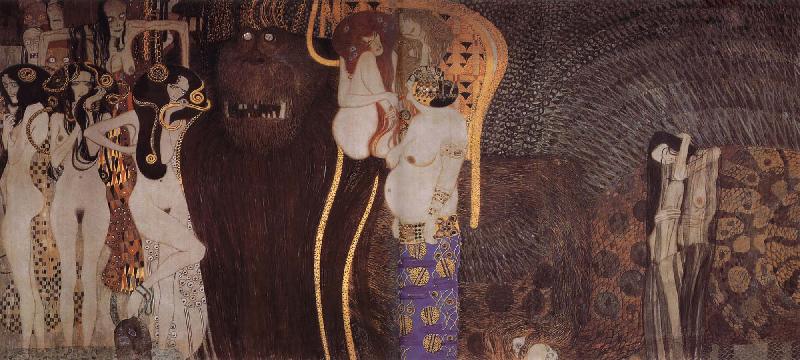 Gustav Klimt The Beethoven oil painting image